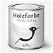 Produktbild Berico Holzfarbe - Weiss - 0,7 Kg - 4in1 Premium Holzlack inkl. Grundierung & Decklack - Für Innen und Außen - Robust & Wetterfest
