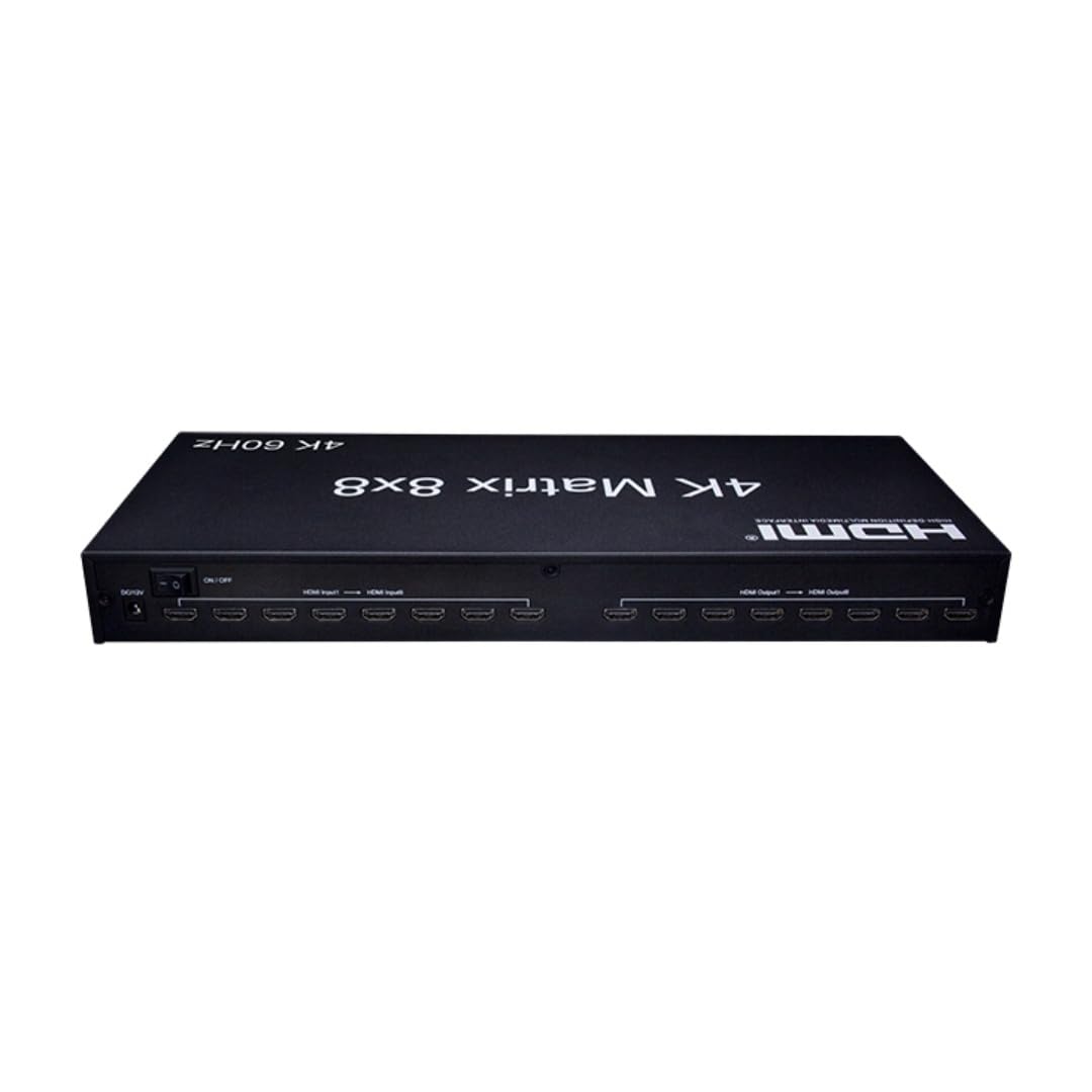 Conmutador de matriz HDMI 8×8, 4K @60Hz, 3D, control RS232
