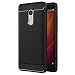 Produktbild ivoler Kompatibel für Xiaomi Redmi Note 4 / Xiaomi Redmi Note 4X Hülle, Carbon Faser Case Tasche Schutzhülle mit Stoßdämpfung Soft Flex TPU Silikon Handyhülle - Schwarz