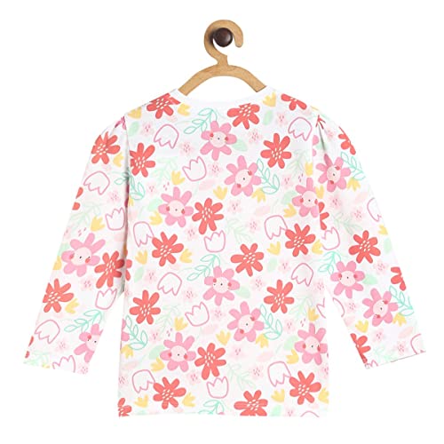Image of miniklub Baby Round Neck Long Sleeve Knitted Cotton Multi Color Top (3-6M)