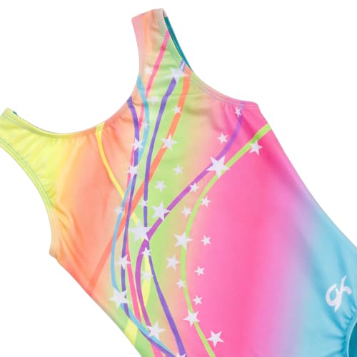 Image of GK Stars Gymnastics & Dance Leotard for Girls and Toddlers - Activewear One Piece Outfit in Fun Colorful Prints