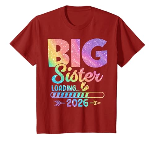 Big Sister Loading 2026, Promocionado a Big Sister 2026 Girls Camiseta
