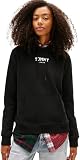Tommy Jeans Sudadera con Capucha TJW REG ESS Logo 2 EXT DW0DW21921 para Mujer, Color Negro (Negro), Talla L, Negro (Negro), L