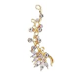 d'oreilles Clip Or Pleine Argent Tempérament Unique Or Et d'oreilles Cristal Fabrication Trousse Bijoux