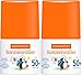 PAEDIPROTECT Sonnenroller LSF50+, 50ml, Ohne Parf&uuml;m & Mikroplastik, korallenfreundlich, Praktisch f&uuml;r Unterwegs, Leichte Anwendung f&uuml;r Kinder, Vegan, f&uuml;r sensible & empfindliche Haut (Packung mit 2)