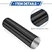 VekAuto 1 Pc Car Heater Duct Pipe 75mm ID 80cm Max l Warm Air Ducting Hose Car Truck RV Bus Van Boat Aluminum Foil Black