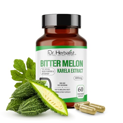 Dr. Herbalist Bitter Melon / Karela Extract 400mg - 60 Capsules| ...