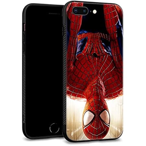 WTJGHY Suitable for iPhone 7 Plus / 8 Plus (5.5 Inches) Comics TPU Silicone Rubber Edge + PC Protective Shell Skin Protection Mobile Phone Protective Cover Full Protective Cover Colorful Cover