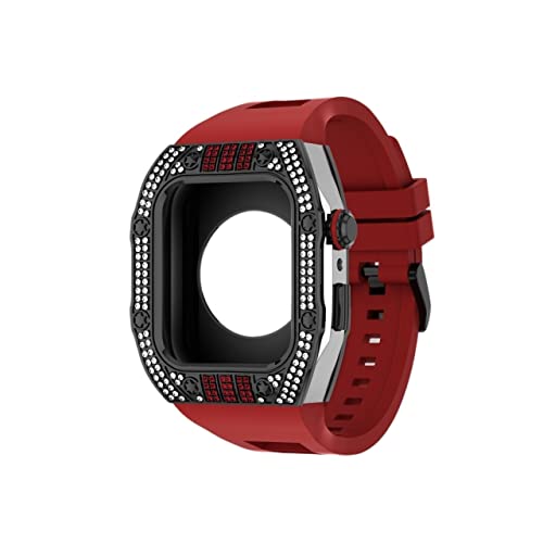 Accessoires de montre Apple Watch 7 boîtier métal et bracelet acier iWatch 44mm 45mm