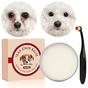 Tear Stain Remover Balm for Pets – 40 g | Tear Stain Remover for Dog Eyes | Natural Balm for Dogs & Cats, Prevents Tearing Stains and Reduces Redness for Veterinary Clinics