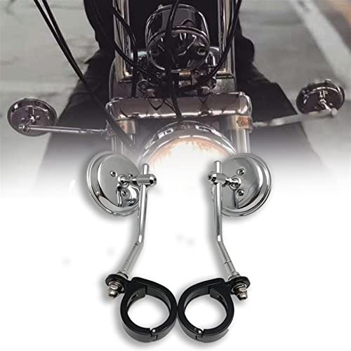 Rétroviseur Moto pour Harley Sportster XL 883 1200 Fixation Fourche 38-41mm Aluminium Vision Claire