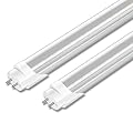 Marxlait 2 Pack Type A+B T8 LED Tube Lights 4FT, 40W Equivalent, 6000K Daylight, Plug and Play or Ballast Bypass, Single or Double End LED Bulbs, T8 T12 LED Fluorescent Tube Replacement, Non-dimmable