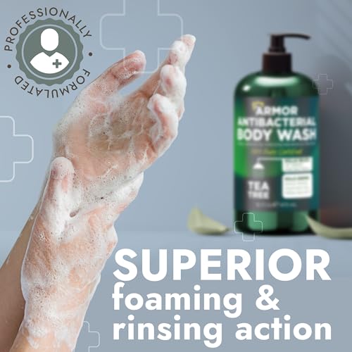 Image of Antibacterial Body Wash with Tea Tree Oil for Back Acne & Skin Irritation