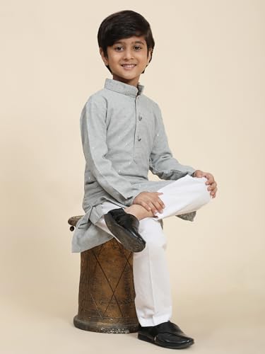 Image of Pro-Ethic Style Developer Boys Cotton Kurta Pajama For Kid's Ethnic Wear | Cotton Kurta Pajama (S-227)