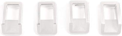 Miniatura 2 de Cubierta de bloqueo de puerta de automóvil de aleación de aluminio para Land Rover Defender 90 110 130 2004-2019 Accesorios de repuesto (para