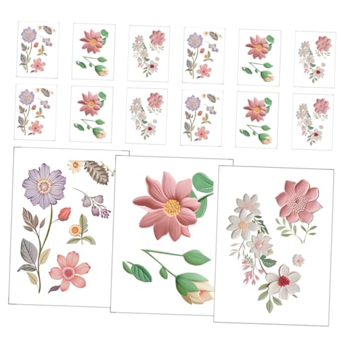 Calcomanias de pared y flores primaverales BESPORTBLE que protegen de manchas 2