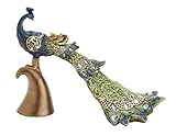 Deco 79 Poly-Stone Peacock, 10 by 8-Inch