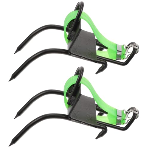 Image of GANAZONO Tree Climbing Shoes with Spikes Adjustable Ankle Buckle Climbing Tools Set for Outdoor Arborist Work Non-Slip Durable Tree Climbing Gear 8.26X3.14X2.95 Inches
