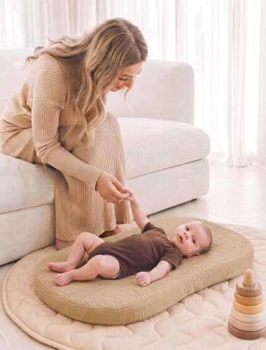 Image of Termichy Muslin Cover for Baby Lounger: Fitted for 30x20 Baby Nest