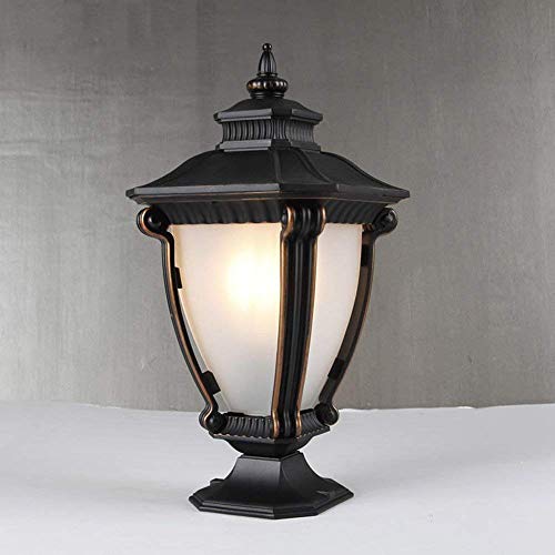 Lanterne en verre et borne lumineuse d'extérieur design E27