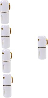 GLEAVI 5 Sets Mouthwash Cup Business Suit Plastic Toothbrush Holder Travel Toothbrush Case Toothpaste Case Electric Toothbrush Box Toothpaste Container Travel Toothbrush Case Holder White