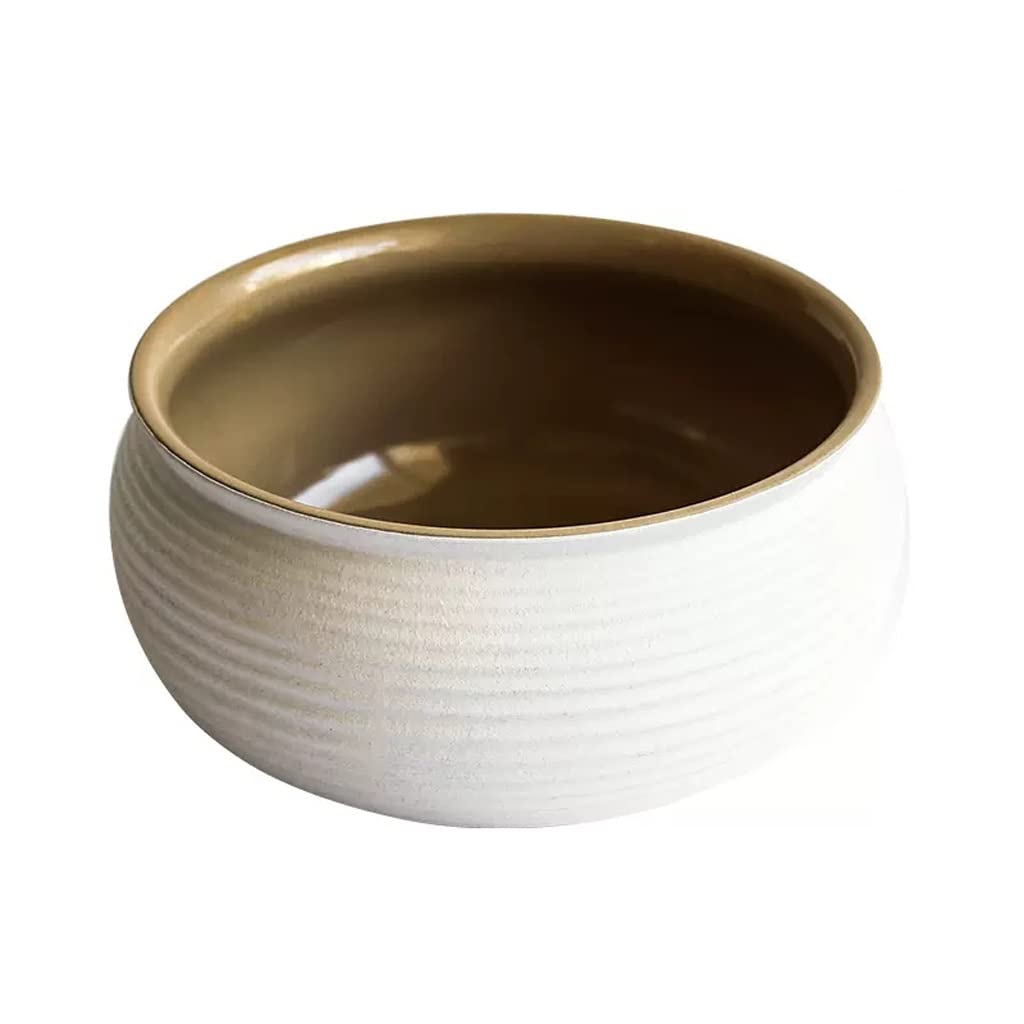 WOTZOV Salad Bowl Nordic Creative Large Noodle Bowl Household Ceramic Salad Bowl Restaurant Dessert Fruit Bowl Soup Bowl Tableware Kitchen Supplies1，A2pc