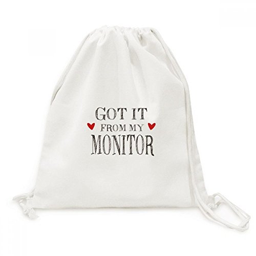 Toile Drawstring Backpack voyage sac de shopping à dos souple pour adulte
