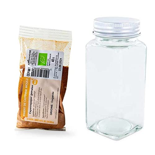Bote de especias + pimienta de cayena molida 40 g