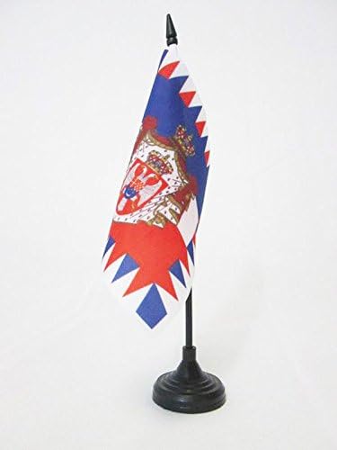 AZ FLAG Royal Standard of Yugoslavia 1918-1945 Table Flag 5'' x 5''