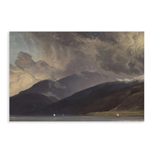 Impression sur toile de paysage de montagne décoration murale chambre