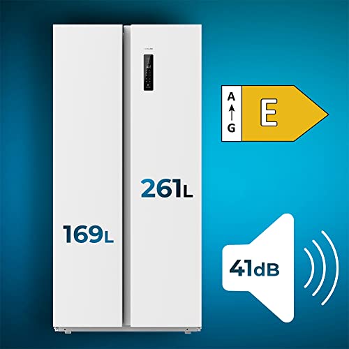 Miniatura 4 de Cecotec Frigorífico Americano 2 Puertas Bolero Coolmarket Sbs 430 White E. Side By Side De 430 L, Altura 176 Cm Y 84 Cm Ancho, Sistema Multi Air Flow, Total No Frost, Motor Inverter Plus