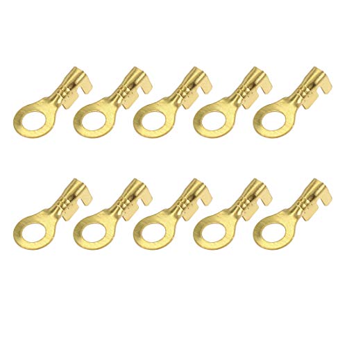 X AUTOHAUX Cosse A Sertir Laiton 50pcs 17x7.5mm Connexion Électrique