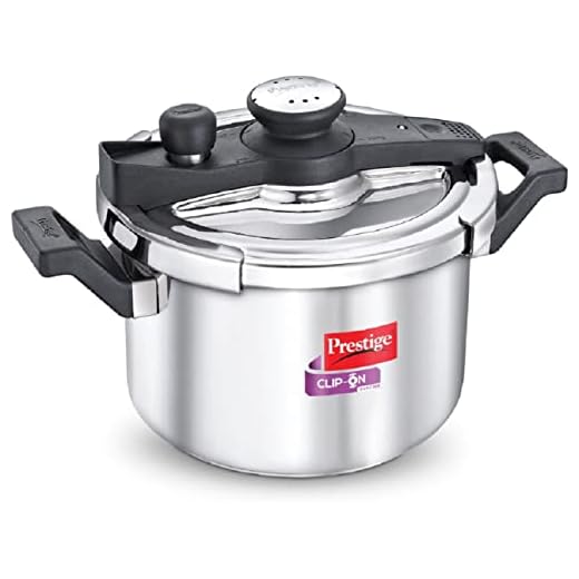 Prestige Svachh Clip-on 5 Litre Stainless Steel Pressure cooker