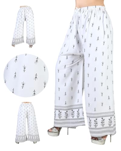 Image of Women's Regular Fit Rayon Palazzos