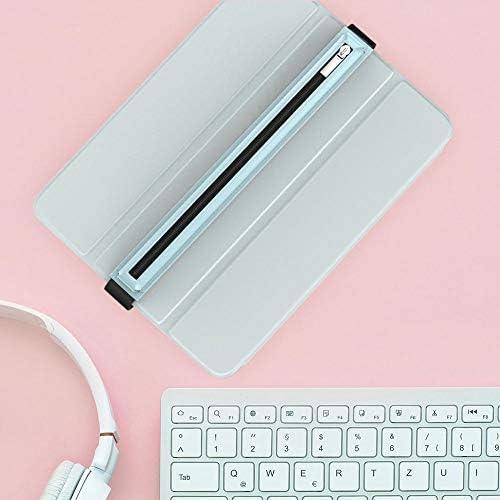 MoKo Pencil Case Holder Fit Apple Pencil 1st/2nd, Pencil Sleeve PU Leather Case Zipper Pouch Cover Fit New iPad 9th/8th/7th Generation 10.2", iPad Air 4th Gen 10.9", iPad 9.7", Sky Blue