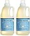 MRS. MEYER'S CLEAN DAY Liquid Laundry Detergent, Infused with Essential Oils, Rain Water, 64 oz - Pack of 2 (128 Loads)