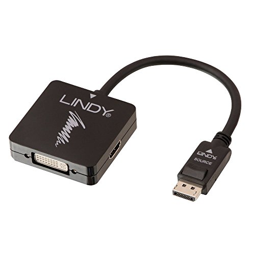 Lindy 41028 Converter DisplayPort 1.2 a HDMI, DVI & VGA Attivo