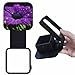 Mibalor - Purple Flowers in Bloom Tow Trailer Hitch Cover Plug Cap Fits 2 Inch Receivers for Auto,SUV,RV,Cars, Rubber Material Squre 2