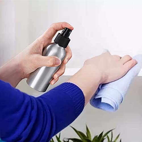 Youeon 12 Pack 4 Oz Fine Mist Spray Bottles, Reusable Aluminum Empty Spray Bottles, Small Refillable Bottle for Travel, Cosmetic, Perfume, Toner, Essential Oil Storage, Leak Proof4