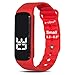e-vibra 8 Alarm Vibrating Reminder Watch - Water Resistant Medication Vibration Reminder Watches for Kids Toilet Potty Training Aid, ADHD Vibrate Reminder (Red)