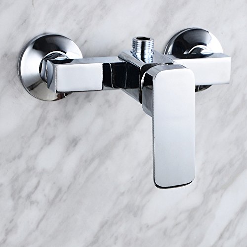 Modern Chrome Wall Mounted Shower Faucet Shower Mixer Valve Control Switch Bathroom Tap For Cold And Hot Water #TOP2