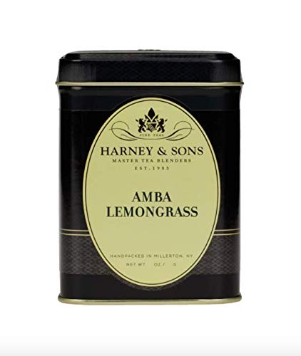 Harney and Sons Amba Lemongrass Caffeine-Free Tea 2 Ounce Tin