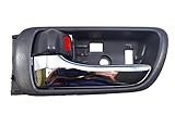 PT Auto Warehouse TO-2469MG-LH - Inside Interior Inner Door Handle, Gray Housing with Chrome Lever -