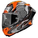 OMOLOGAZIONE ECE 22-06 AIROH GP 800 MUST ORANGE GLOSS S