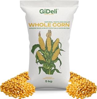 GiDeli maïs jaune entier 5 kg pour poules et canards
