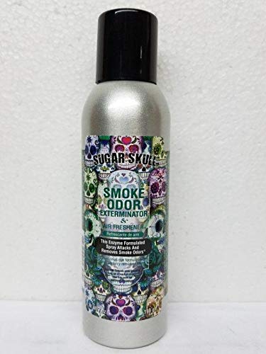Smoke Odor Exterminator 198 gm/ 7 oz Large Spray Assorted Sugar Skull Set of Three Cans.Includes Sugar Skull, Glazed & Caramel Vanilla Latte.