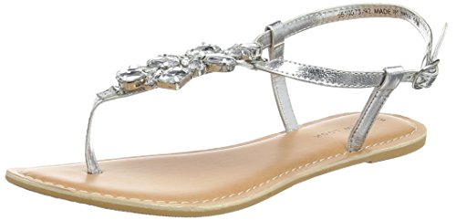 New Look Gogo Lea Jewel Toepost, Sandali con