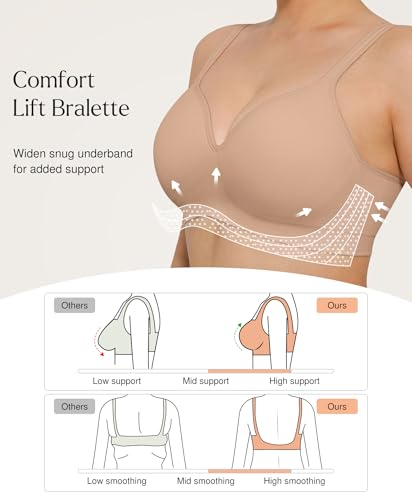 Popilush Wireless Bras for Women No Underwire Full Coverage - image 2