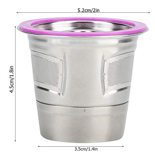 Kaffeekapsel, Praktisches Wiederverwendbares Kaffeekapsel-Kaffeemaschinen-Zubehör aus Edelstahl – Bild 6