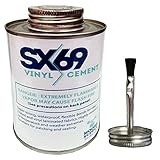 SX-69 Vinyl Cement Glue - 8 Ounce Can - Industrial Quality Adhesive and Comparable Strength to HH-66